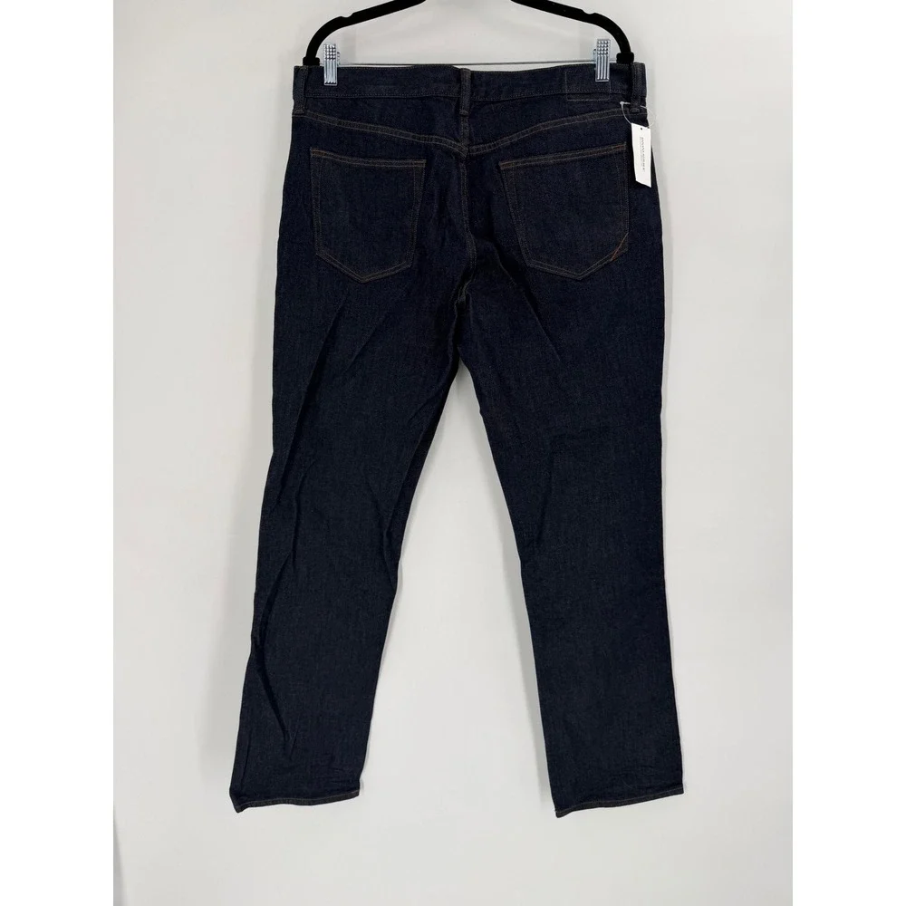 NWT‎ Banana Republic Slim Rinse Denim Mens 35x32 Dark Wash Preppy Minimalist